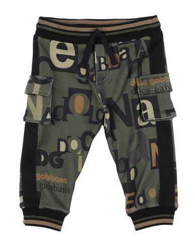 Dolce & Gabbana Jersey Jogging Pants With Logo Print In Green