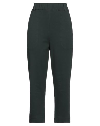 Shop Alysi Woman Pants Dark Green Size 0 Cotton, Elastane