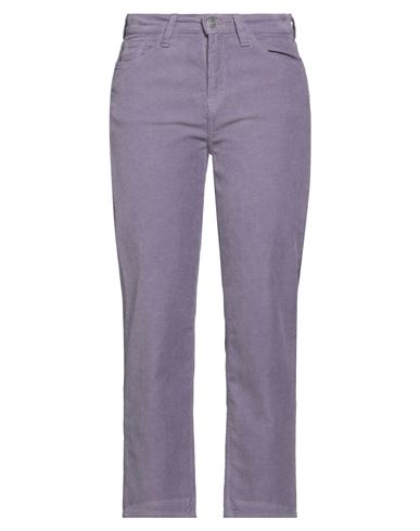 Jucca Woman Pants Lilac Size 2 Cotton, Elastane In Purple