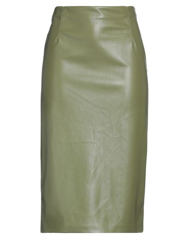 Jucca Woman Midi Skirt Military Green Size 2 Polyester, Polyurethane