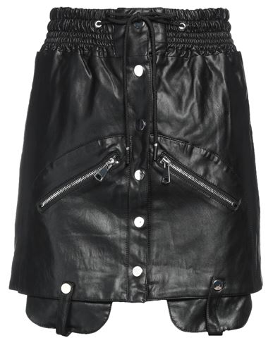Vanessa Scott Woman Mini Skirt Black Size L Polyurethane
