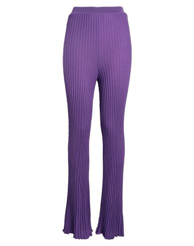 M Missoni Woman Pants Purple Size 4 Wool, Viscose, Polyamide