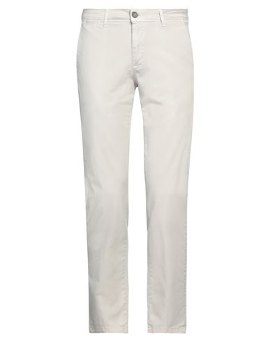Stilosophy Man Pants Light Grey Size 40 Cotton, Elastane