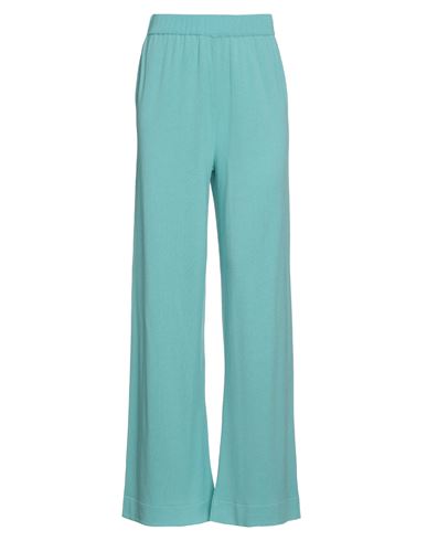 Clips Woman Pants Turquoise Size L Viscose, Polyester In Blue