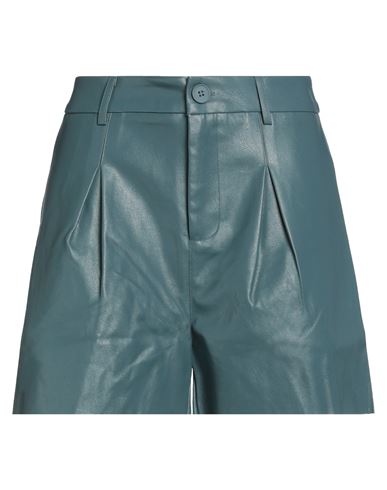 Lili Sidonio By Molly Bracken Woman Shorts & Bermuda Shorts Deep Jade Size M Polyester, Polyurethane In Green