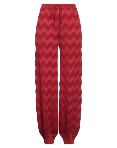 Missoni Woman Pants Brick Red Size 8 Wool, Viscose, Polyamide