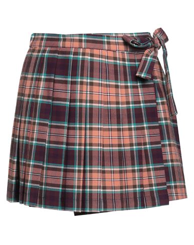 Douuod Woman Mini skirt Purple Size 4 Cotton, Elastane