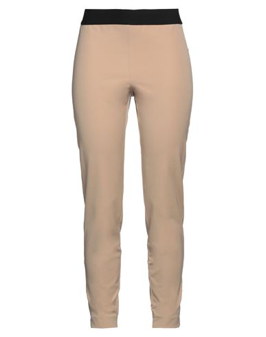 Vdp Collection Woman Leggings Beige Size 8 Cotton, Polyamide, Elastane