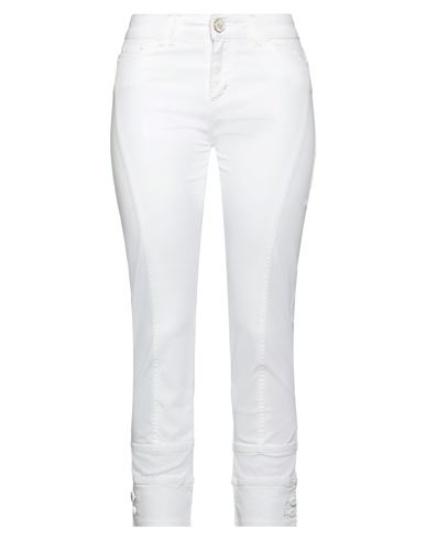 Elisa Cavaletti By Daniela Dallavalle Woman Pants White Size 27 Cotton, Elastane