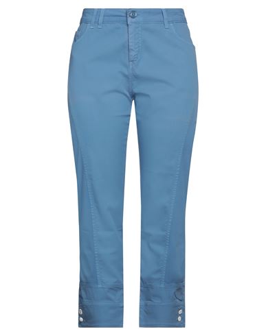 Elisa Cavaletti By Daniela Dallavalle Woman Pants Pastel Blue Size 35 Cotton, Elastane