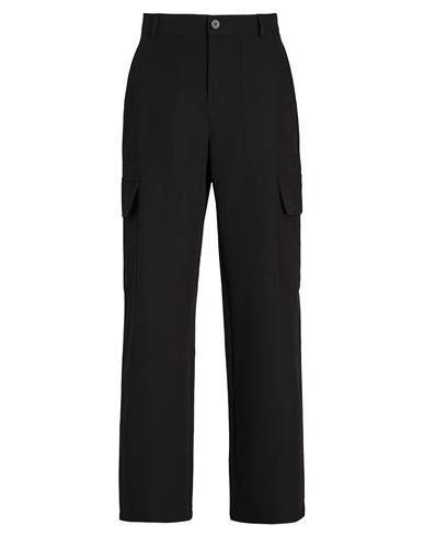 8 By Yoox Loose Fit Cargo Pants Woman Pants Black Size 10 Polyester, Elastane