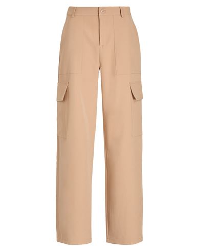 8 By Yoox Loose Fit Cargo Pants Woman Pants Sand Size 10 Polyester, Elastane In Beige