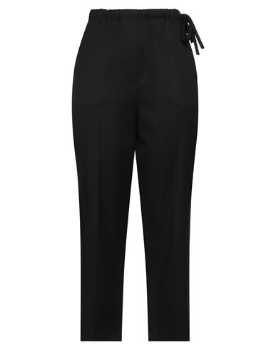 Alysi Woman Pants Black Size 4 Polyester, Viscose, Elastane
