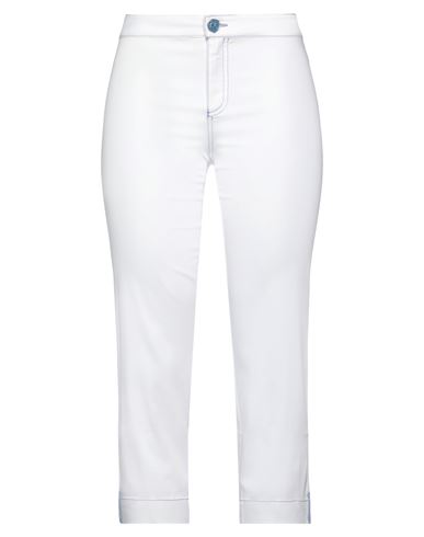 Elisa Cavaletti By Daniela Dallavalle Woman Pants White Size 32 Cotton, Elastane