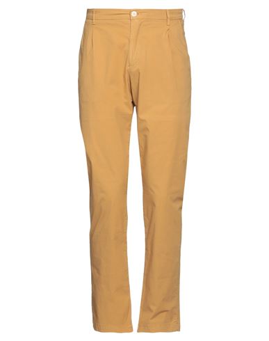 Yan Simmon Man Pants Mustard Size 32 Cotton, Elastane In Yellow