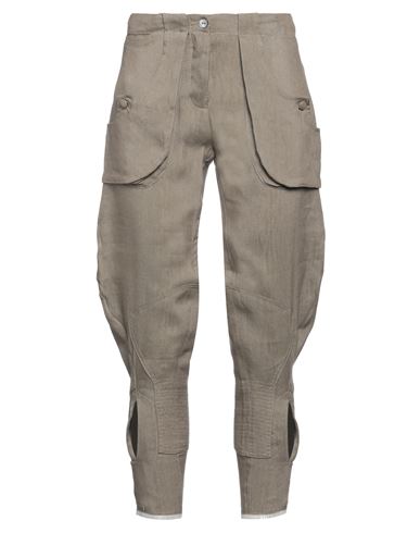 Capalbio Woman Pants Grey Size 6 Linen, Viscose