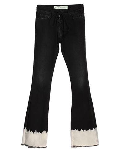 Off-white Woman Jeans Black Size 28 Cotton, Elastane, Polyester