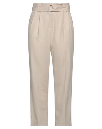 Sfizio Woman Pants Beige Size 10 Polyester, Viscose, Wool, Elastane