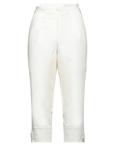 Elisa Cavaletti By Daniela Dallavalle Woman Pants Ivory Size 6 Cotton, Elastane In White