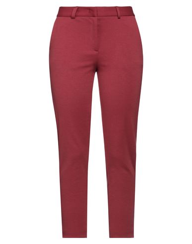 Rose A Pois Rosé A Pois Woman Pants Brick Red Size 10 Polyester, Viscose, Elastane