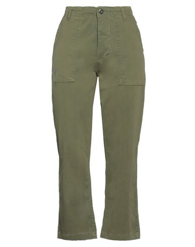 Ragdoll Woman Pants Military Green Size S Cotton, Elastane