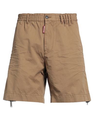 Dsquared2 Man Shorts & Bermuda Shorts Sand Size 36 Cotton In Beige