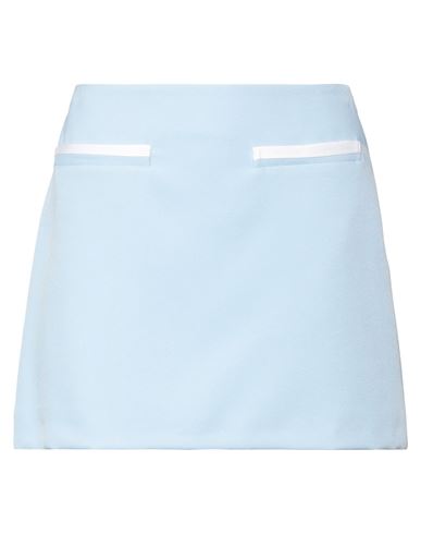 Shop Vicolo Woman Mini Skirt Light Blue Size L Acetate, Viscose
