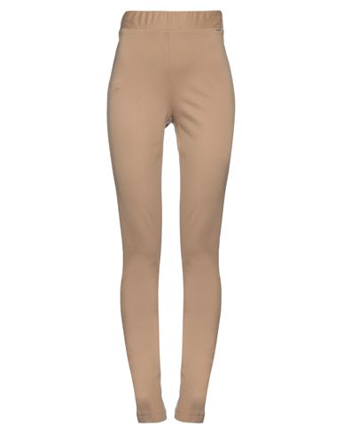 Exte Woman Pants Sand Size 4 Viscose, Polyamide, Elastane In Beige