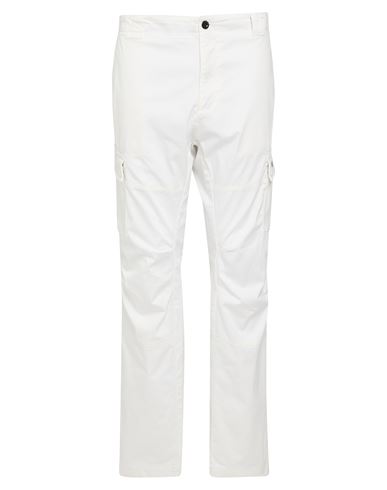 C.p. Company Tapered-leg Cotton Cargo Trousers In White