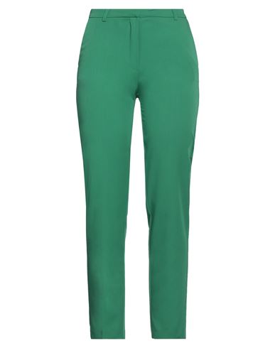 Goodmatch Woman Pants Green Size 8 Polyester, Viscose, Elastane