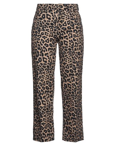 Liu •jo Woman Pants Camel Size 28 Cotton, Elastane In Beige