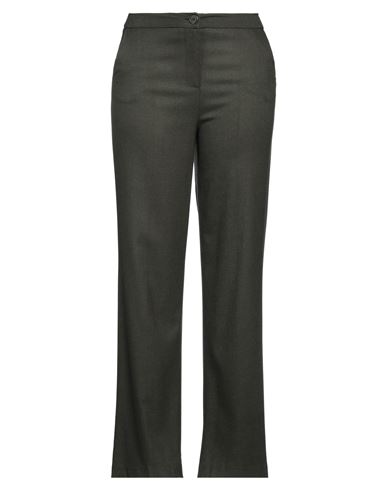 Soallure Woman Pants Military Green Size 8 Viscose, Polyester, Elastane