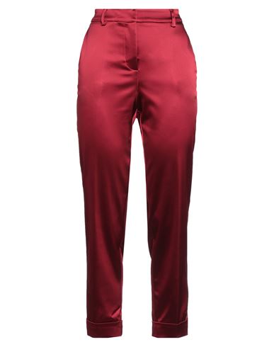 Shop P.a.r.o.s.h P. A.r. O.s. H. Woman Pants Burgundy Size L Acetate, Polyamide, Elastane In Red