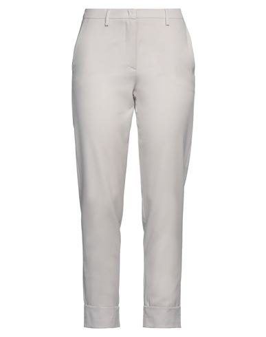 Fabiana Filippi Woman Pants Light Grey Size 10 Virgin Wool, Polyester, Elastane