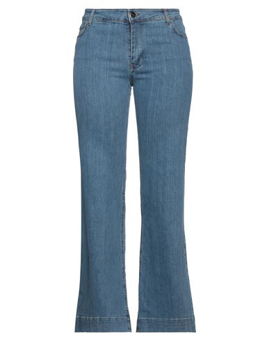 Simona Corsellini Woman Jeans Blue Size 32 Cotton, Elastane