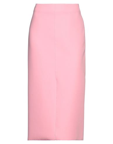 Msgm Woman Midi Skirt Pink Size 2 Polyester, Viscose, Elastane