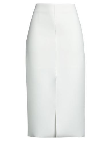 Msgm Woman Midi Skirt Ivory Size 4 Polyester, Viscose, Elastane In White