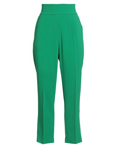 Pinko Woman Pants Emerald Green Size 8 Polyester, Elastane