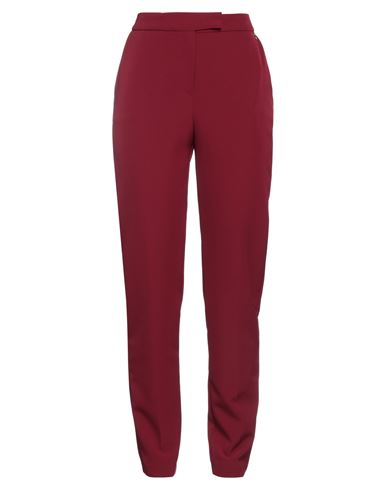 Gattinoni Woman Pants Burgundy Size 4 Polyester, Elastane In Red