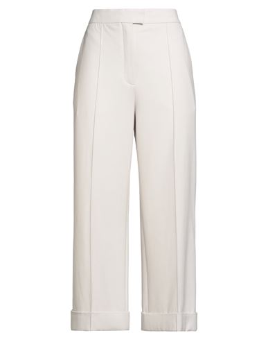 Agnona Woman Pants Light Grey Size 4 Wool, Elastane In Gray
