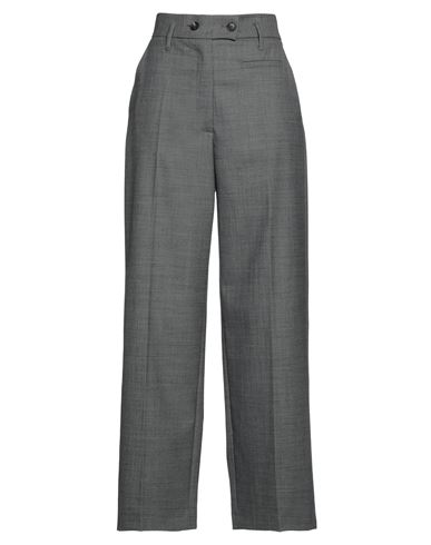 Tela Woman Pants Grey Size 4 Polyester, Virgin Wool, Elastane