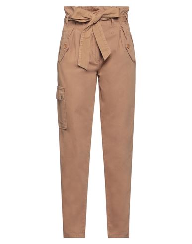 Twinset Woman Pants Light Brown Size 10 Cotton In Beige