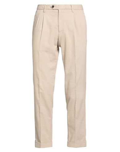 Drumohr Man Pants Beige Size 42 Cotton, Elastane In Brown