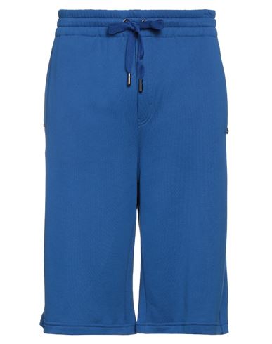 Dolce & Gabbana Man Shorts & Bermuda Shorts Blue Size 32 Cotton, Viscose