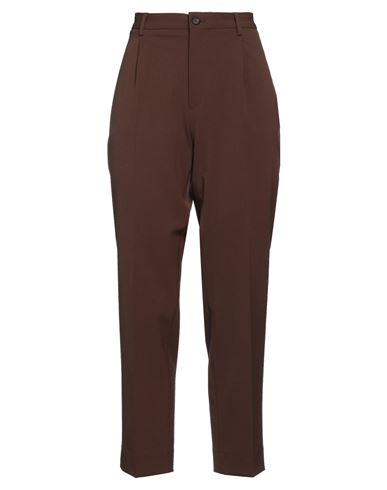 The Gigi Woman Pants Brown Size 6 Polyester, Virgin Wool, Elastane