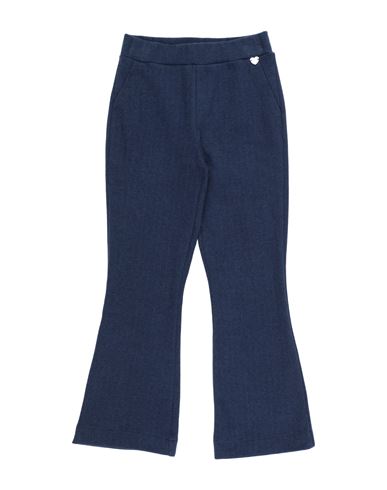 Monnalisa Babies'  Toddler Girl Pants Slate Blue Size 5 Cotton, Polyester, Polyamide, Elastane