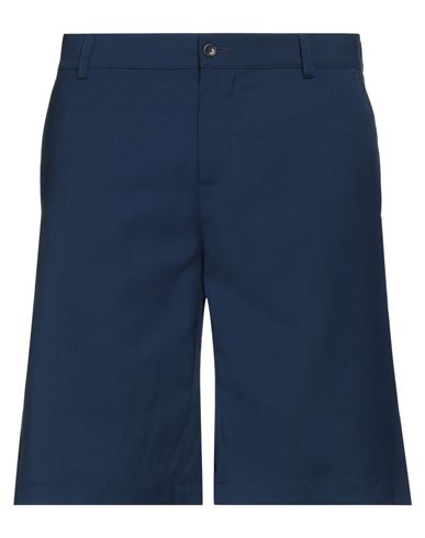 Daniele Alessandrini Homme Man Shorts & Bermuda Shorts Navy Blue Size 30 Polyester, Viscose, Elastan