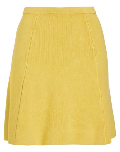 8 By Yoox Viscose Blend Knit Mini Skirt Woman Mini Skirt Yellow Size Xxl Viscose, Polyester