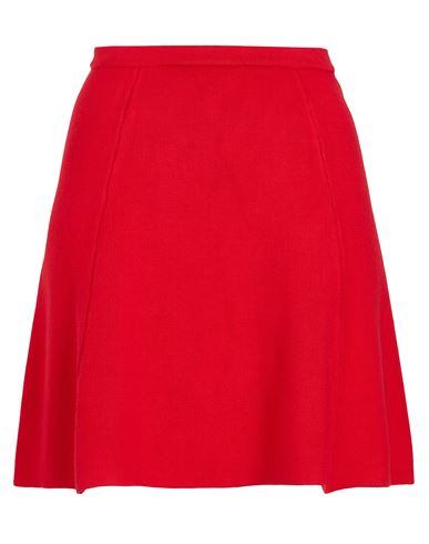 8 By Yoox Viscose Blend Knit Mini Skirt Woman Mini Skirt Red Size Xxl Viscose, Polyester