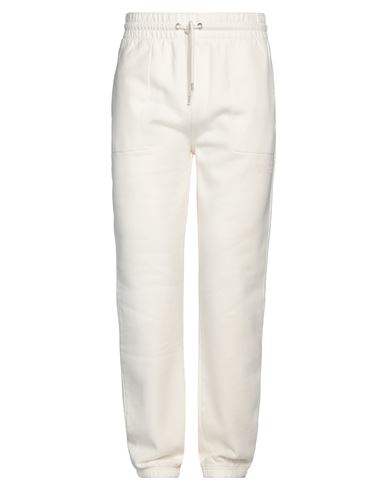 Maison Kitsuné Man Pants Cream Size Xl Cotton, Wool In White
